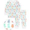 The Organic Long Sleeve Pajama Set, Bunny Tails - Pajamas - 1 - thumbnail