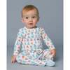 The Organic Zipper Footie, Bunny Tails - Footie Pajamas - 2
