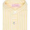 Lemon Stripe Mateo Cotton Long Sleeve Boy Shirt - Shirts - 3