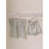 Aqua Floral Oria Girl Set - Mixed Apparel Set - 3