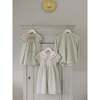 Green Stripe Maritza Baby Girl Smock Set - Mixed Apparel Set - 5