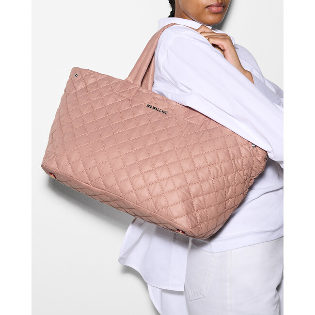 Medium Metro City Tote, Dusty Rose - Bags - 6