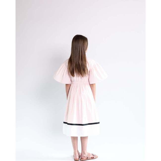 Lea Dress, Pink/White - Dresses - 5