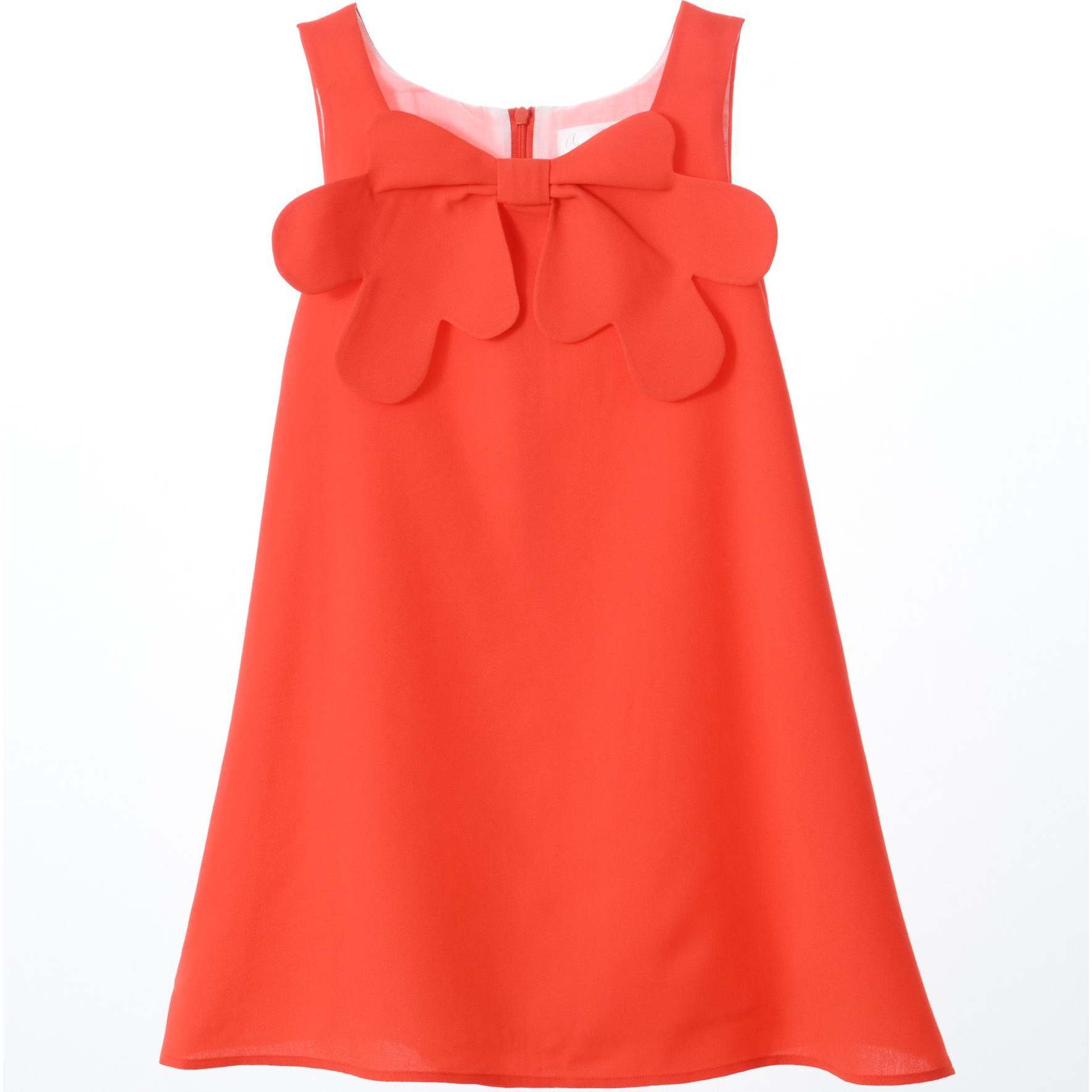 Esme Dress, Scarlet-Orange - Dresses - 1