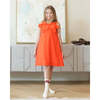Esme Dress, Scarlet-Orange - Dresses - 3