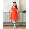 Esme Dress, Scarlet-Orange - Dresses - 4