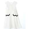 Colette Dress, Ivory/Black - Dresses - 1 - thumbnail