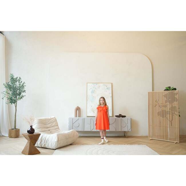 Esme Dress, Scarlet-Orange - Dresses - 6