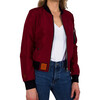 Ma1 Jacket, Dark Red - Jackets - 1 - thumbnail
