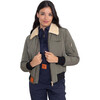 Barcelona Aviator Jacket, Kaki - Jackets - 1 - thumbnail