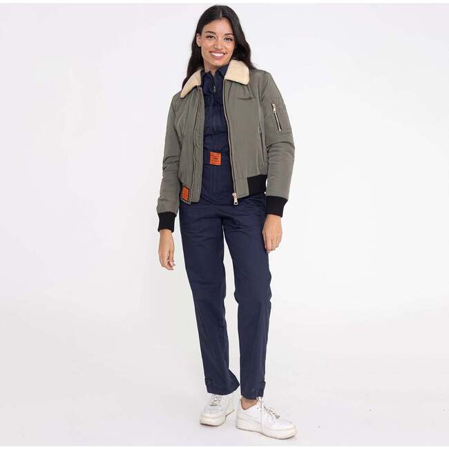 Barcelona Aviator Jacket, Kaki - Jackets - 2