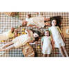 Sunshine Rainbows Short Sleeve Dress, Tangerine - Dresses - 3