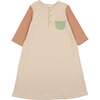 Sunshine Rainbows 3/4 Sleeve Dress, Tangerine - Dresses - 1 - thumbnail