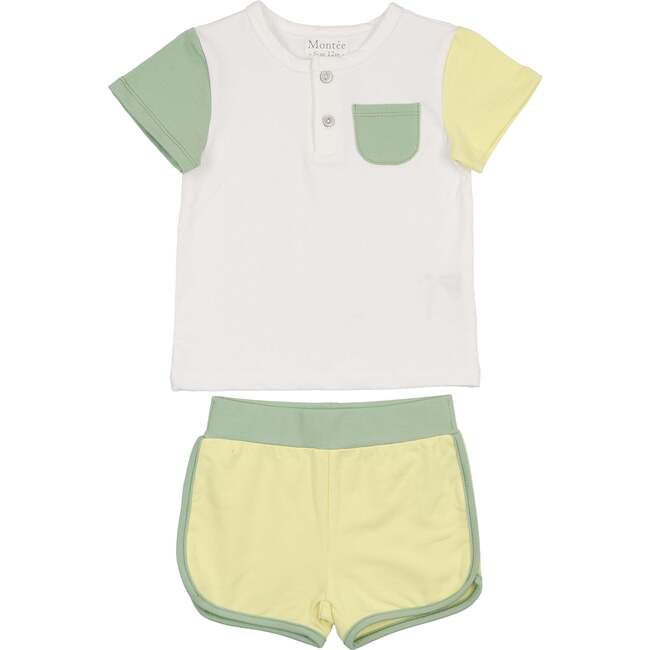 Sunshine Rainbows 2Pc Set, Sage