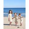Summer Fun Short Sleeve Dress, Beige Multi - Dresses - 3