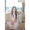 Ribbon Tie 3/4 Sleeve Dress, Pink Rose - Dresses - 2