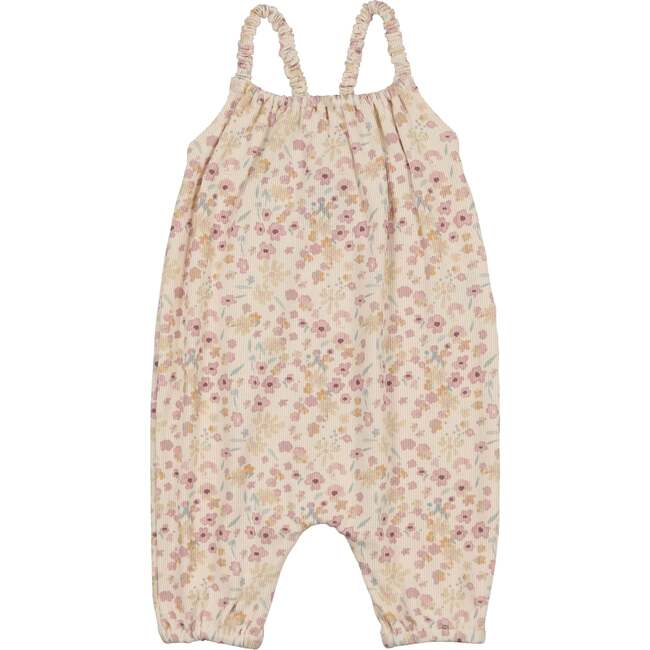 Pretty Garden Romper, Beige Girl