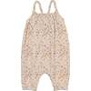 Pretty Garden Romper, Beige Girl - Rompers - 1 - thumbnail