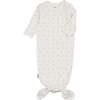 Pointelle Leaves Sleep Sack, Ivory - Pajamas - 1 - thumbnail
