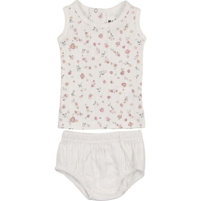 Pointelle Petals Bloomers Set, Ivory