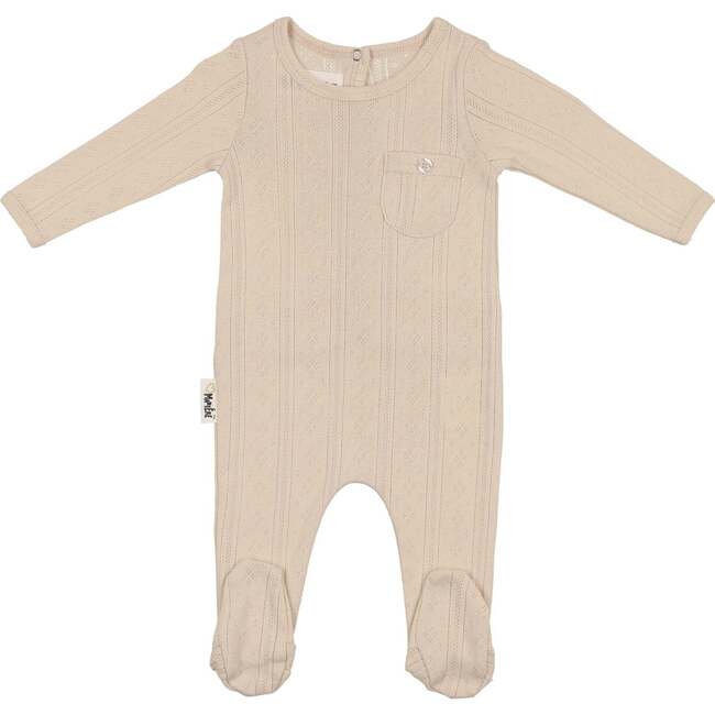 Pocket Cutie Footie and Beanie Set, Beige