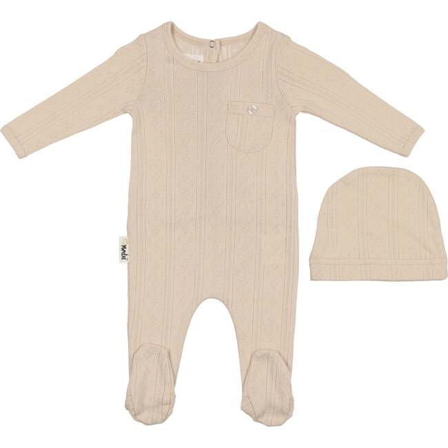 Pocket Cutie Footie, Beige