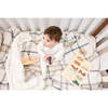 Leafs And Pleats Footie and Beanie Set, Ivory - Footie Pajamas - 2