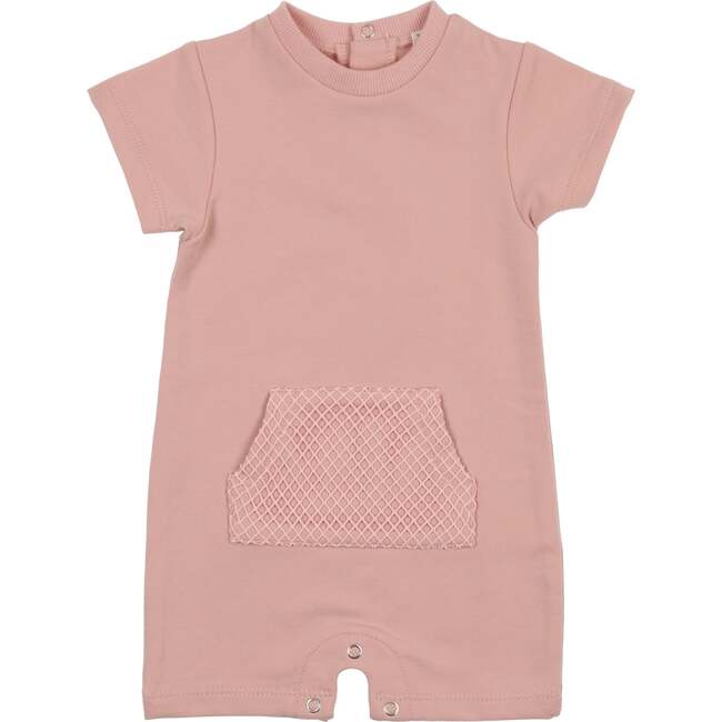 Mesh Sport Romper, Mauve