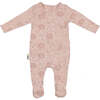 Soft Roses Footie and Beanie Set, Mauve - Footie Pajamas - 1 - thumbnail
