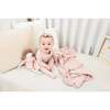 Embroidered Yoke Footie and Beanie Set, Powder Pink - Footie Pajamas - 2