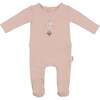 Air Balloon Footie and Beanie Set, Mauve - Footie Pajamas - 1 - thumbnail