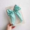 Fable Bow, Teal Gingham - Bows - 2
