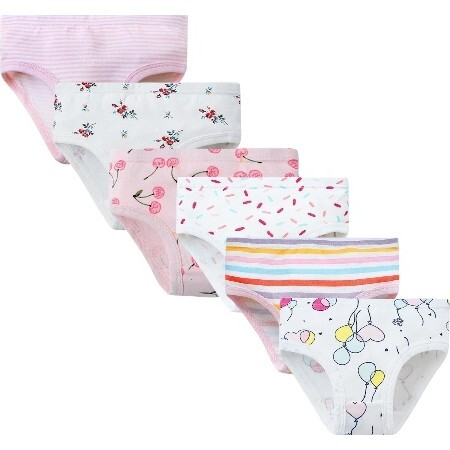 Girls 6 Pack Underwear, Cherries/Balloons - Underwear - 1