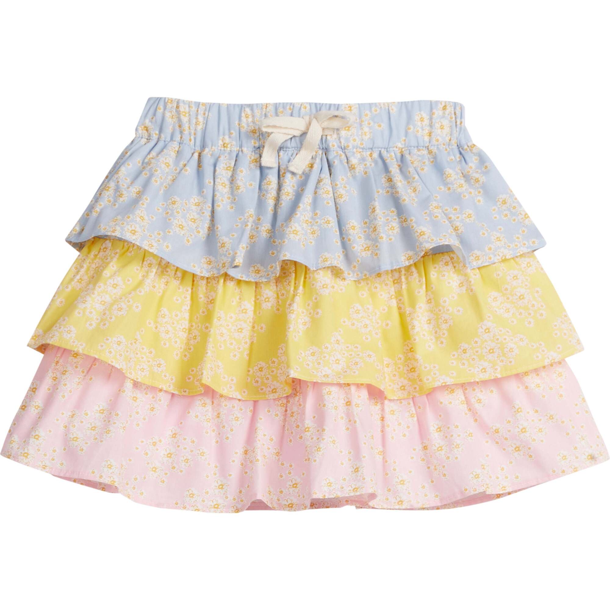 Tiered Mini Skort, Mixed Ditsy Floral - Skirts - 1