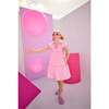 Positano Dress, Pink Embroidery - Dresses - 3