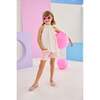 Mod Sleeveless Top, White Pointelle - Blouses - 3