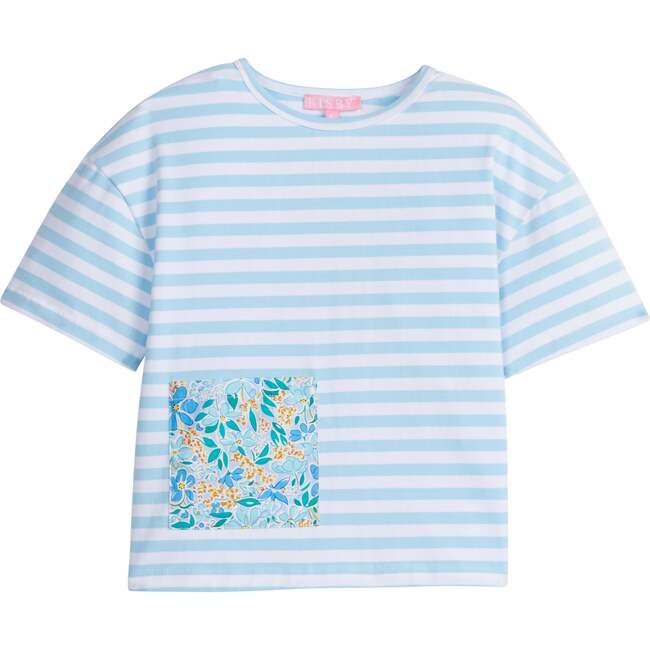 Boxy Tee, Frangipani Blue
