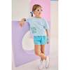 Boxy Tee, Frangipani Blue - T-Shirts - 3