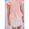 India Top, Pink Ditsy Floral - Blouses - 3