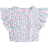 Annie Top, Marguerite Floral Pink - Blouses - 1 - thumbnail