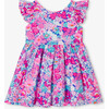 Baby Girl Dress In Liberty Fabric Blue Multicolour - Dresses - 1 - thumbnail