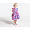Baby Girl Dress In Liberty Fabric Blue Multicolour - Dresses - 2