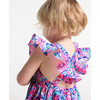 Baby Girl Dress In Liberty Fabric Blue Multicolour - Dresses - 3