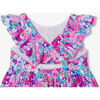 Baby Girl Dress In Liberty Fabric Blue Multicolour - Dresses - 6