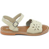 Augusta Embroidered Sandal, Oatmeal - Sandals - 2