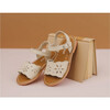 Augusta Embroidered Sandal, Oatmeal - Sandals - 3