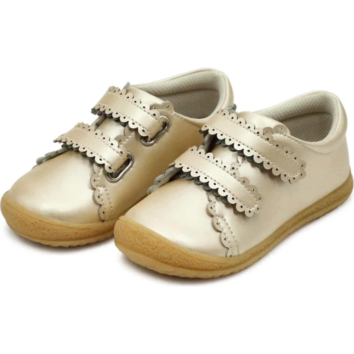 Marisa Scalloped Sneaker, Champagne - Sneakers - 1