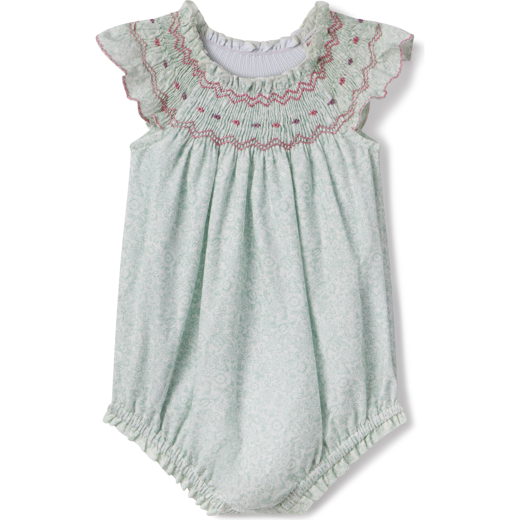 Daisy Bubble in Verdent Blooms - Rompers - 1