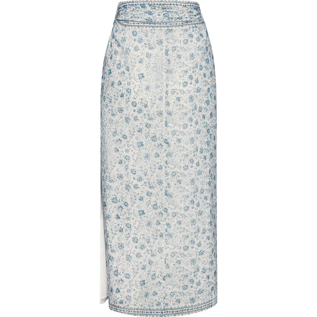 Savannah Skirt in Floral Blues - Skirts - 2