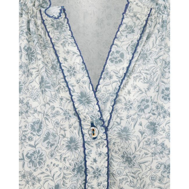 Harper Top in Floral Blues - Blouses - 2